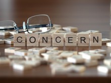 Concern The Word Or Concept Represented By Wooden Letter Tiles