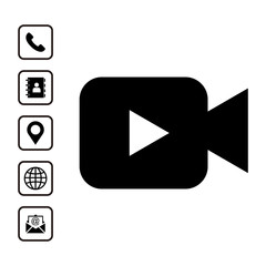 Poster - web icon set vector design symbol