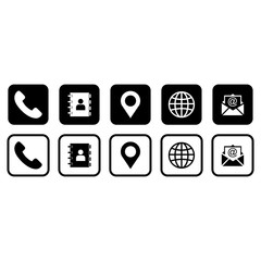 Poster - web icon set vector design symbol