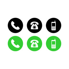 Poster - telephone, call phone icon vector design symbol