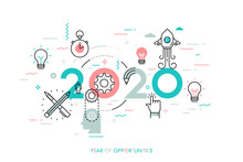 Infographic Concept 2020 Year Of Opportunities