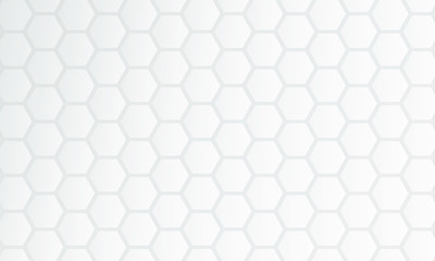 Wall Mural - Hexagon white background