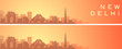 New Delhi Beautiful Skyline Scenery Banner