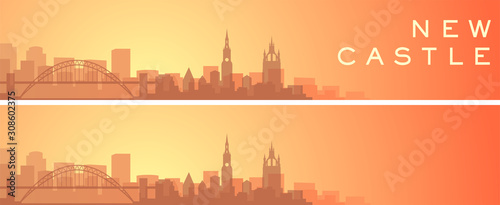 Newcastle Beautiful Skyline Scenery Banner