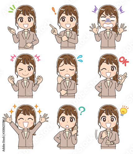 スーツ 女性 イラスト かわいい Buy This Stock Vector And Explore Similar Vectors At Adobe Stock Adobe Stock