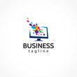 © nasirktk - creative media screen logo