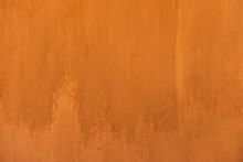 Traditional Moroccan Terracotta Colored Background. Orange Or Ocher Clay Wall Texture. Painted Shabby Concrete.