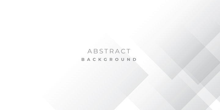 White Grey Silver Box Rectangle Abstract Background Vector Presentation Design