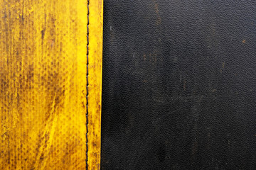 closeup of worn industrial vinyl surface