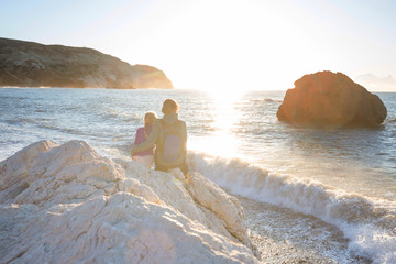 Canvas Print - Family on the beach