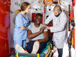 © JackF - Doctors providing medical care to injured man