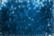 © ruslan_khismatov - Glitter blue sparkling abstract bokeh defocused background, celebration. Snow pattern frame.