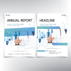 Wall Mural - modern medical cover page, vector template