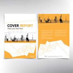 Wall Mural - modern business cover page, vector template