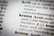 Word or phrase Krona in a dictionary.