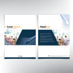 Wall Mural - modern business report cover