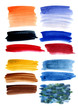 © Sasha Al - Abstract hand drawn stroke watercolor background, for banners or textures