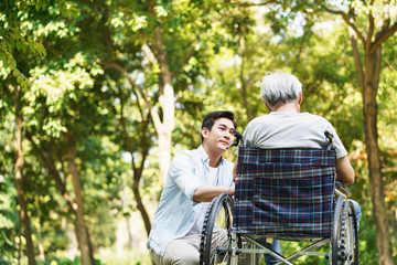 Sticker - chinese son consoling father