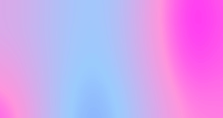 Poster - Color gradient background with chromatic abstract iridescent liquid effect. Modern trend pink and blue fluid color flow gradient pattern background