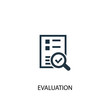 canvas print picture - evaluation icon. Simple element illustration. evaluation concept symbol design. Can be used for web and mobile.