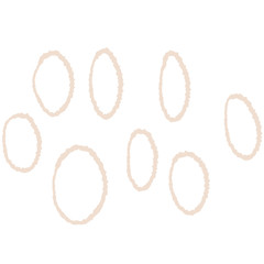 Aufkleber - Abstract modern and stylish digital hand drawn shape on the white isolated background. Creative colorful bright clip art form.