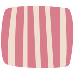 Aufkleber - Abstract modern and stylish digital hand drawn shape on the white isolated background. Creative colorful bright clip art form.
