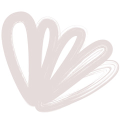 Aufkleber - Abstract modern and stylish digital hand drawn shape on the white isolated background. Creative colorful bright clip art form.