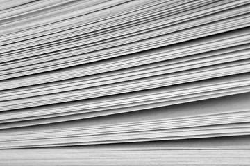 Wall Mural - Stack of paper, a fragment of a book or magazine 