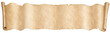 Old pirates map banner scroll isolated