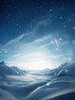 Winter Mystical Snow Scenic Background