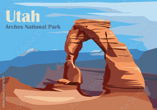 Cuadros en Lienzo Delicate Arch in Arches National Park