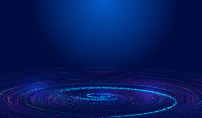Poster - the big data background of network technology constructed by cosmic particle vortex