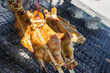 Street Food grilled chicken in Thailand