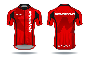 Wall Mural - Cycle jersey.sport wear protection equipment vector	