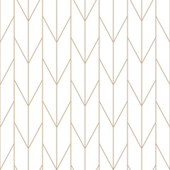 Vector seamless geometric outline simple pattern. Thin grid linear texture. Abstract minimalistic background