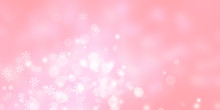 Pink Blur Abstract Background. Bokeh Christmas Blurred Beautiful Shiny Christmas Lights