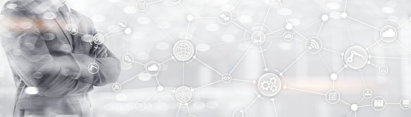 technology background. workflow organisation structure on virtual screen.
