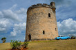 Stone castle watchtower hiding a water tower in Varadero Cuba