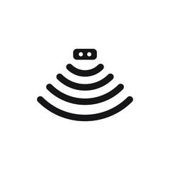 Leinwandbilder - Sensor icon template color editable. Sensor symbol vector sign isolated on white background. Simple logo vector illustration for graphic and web design.