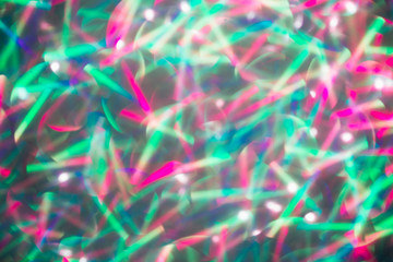 Sticker - Blurred background with holographic sparkles and lights.