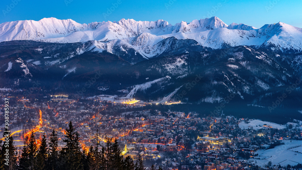 Obraz na płótnie Zakopane, Mountains Tatry landscape, Poland, Europe w salonie