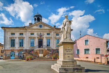 Canvas Print - Tournus City Hall, France