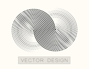 infinity modern badge. vector design element for banner, poster, logo, web icon. the object on an is