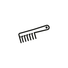 Comb thin line icon. Hair, style, barber isolated outline sign. Service and beauty business concept. Vector illustration symbol element for web design and apps