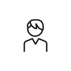 Hair style thin line icon. Hair, style, barber isolated outline sign. Service and beauty business concept. Vector illustration symbol element for web design and apps
