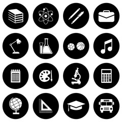 Poster - school equipment icon vector design symbol