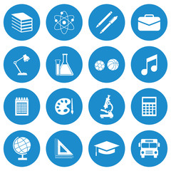 Poster - school equipment icon vector design symbol