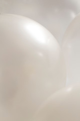 Wall Mural - white balloons on white background