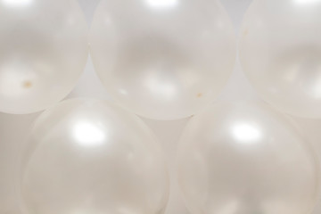 Canvas Print - white balloons on white background