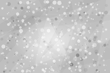 Poster - abstract snow background on gray. New Year concept